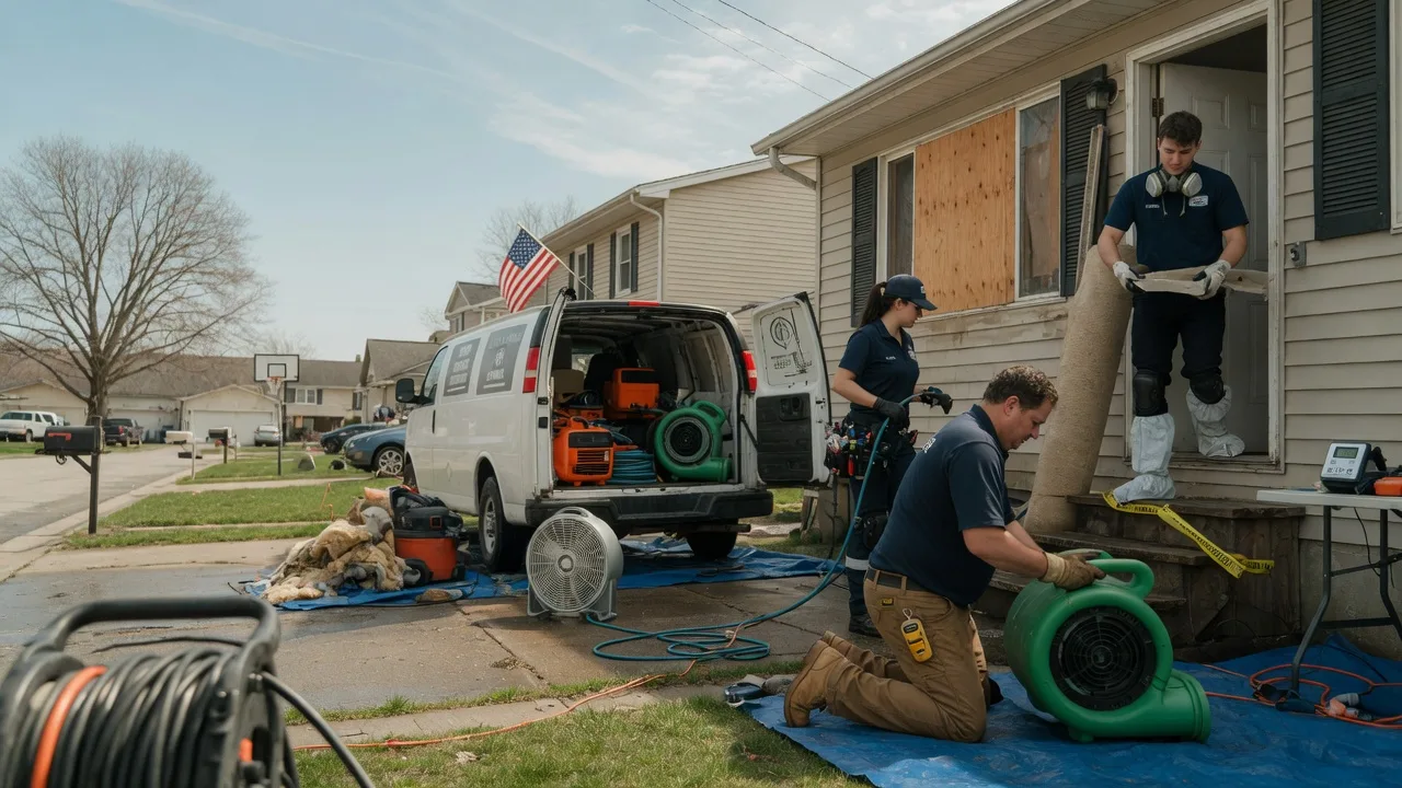Water Damage Restoration in Sullivan, IL near me